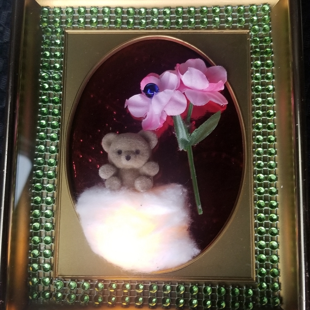 Velantine's bear frame hand made.